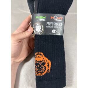 Fish Monkey Mediumweight Over the Calf XL Black New